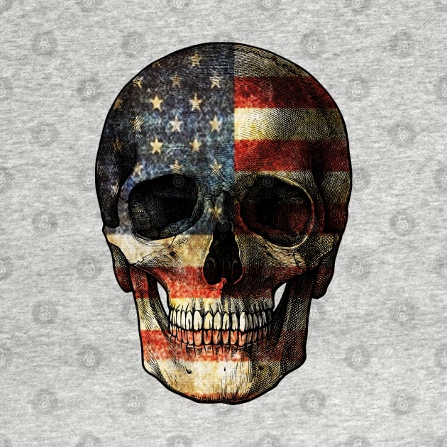 USA Skull by valentinahramov